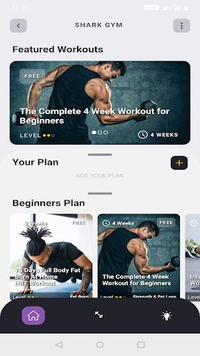 Shark Gym : Fitness & Conditioning Workout App screenshot 1