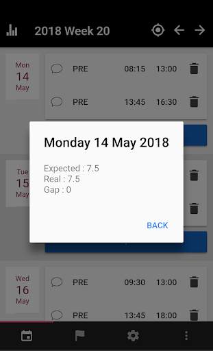 Working Hours - Job Working Time & Statistics screenshot 2