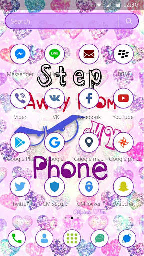 Cute Girly Lock screen Wallpaper Launcher Theme screenshot 6
