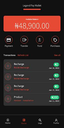 Legend Pay screenshot 2