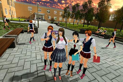 real High School Girl Simulator games screenshot 2