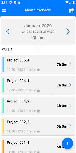 TimeTrack - Time tracker screenshot 2