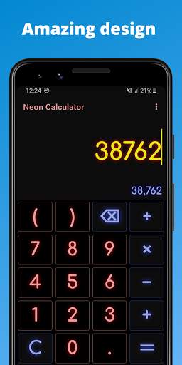 Calculator - Neon Edition screenshot 5
