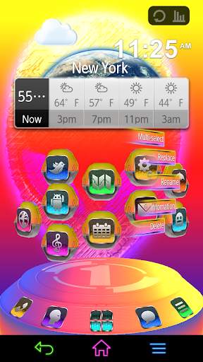 Alien 3D theme for Next Launcher screenshot 2