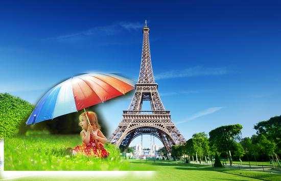 Eiffel Tower Photo Frame Editor screenshot 1