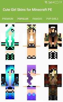 Cute Girl Skins for Minecraft PE screenshot 2