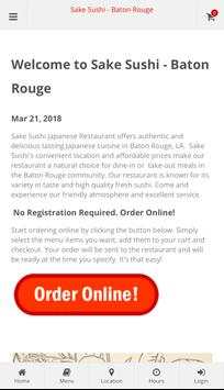 Sake Sushi Baton Rouge Online Ordering screenshot 1