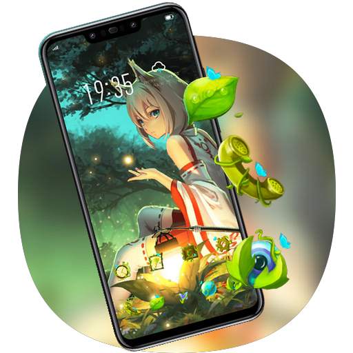 Crystal Fox Girl theme Bright Forest V15 Pro 2.0.1