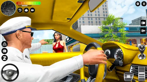 Crazy Car Driving: Taxi Games screenshot 7