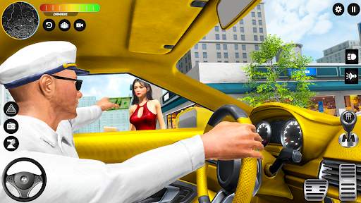 Crazy Car Driving: Taxi Games screenshot 7