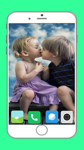 Cute Baby Kiss Full HD Wallpaper screenshot 16