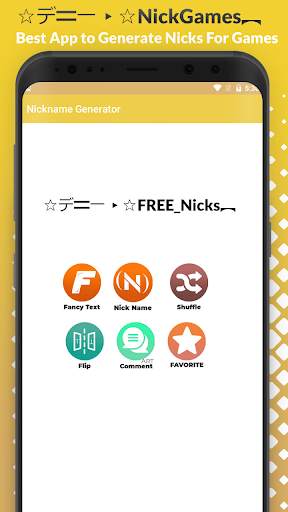 FF Nickname Generator - Nickname for Games screenshot 1