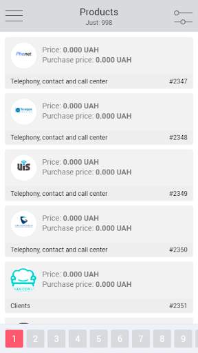 Mobile app for OneBox CRM ERP system screenshot 2