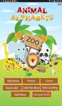Animal Alphabets ABC Poem Kids 11 تصوير الشاشة