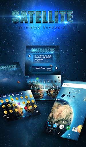 Satellite Animated Keyboard    स्क्रीनशॉट 1