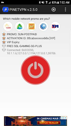 PiNETVPN screenshot 1