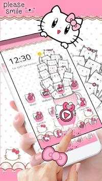 Princess Kitty Pink Cute Cartoon Theme screenshot 3