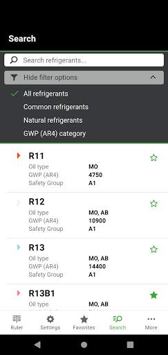 BITZER REFRIGERANT RULER screenshot 4