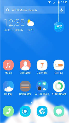 Iceberg-APUS Launcher theme screenshot 1