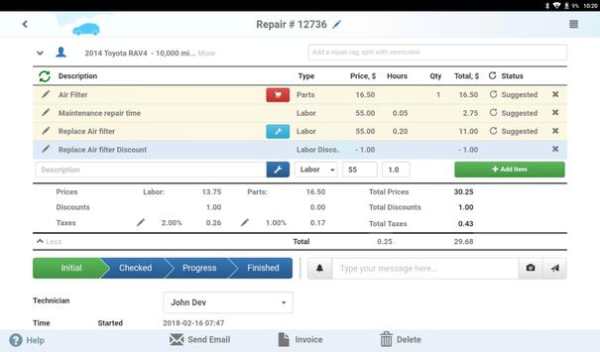 Auto Repair Shop - Tablet screenshot 4