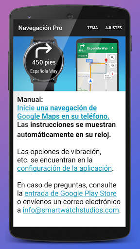 Navigation Pro: Google Maps Navi en reloj Samsung screenshot 5