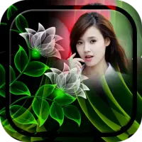 Neon Flower Photo Frame icon