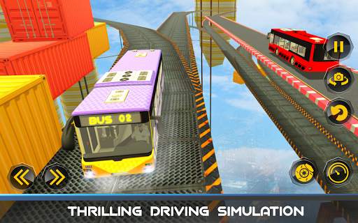 Impossible bus sky tracks simulator screenshot 1