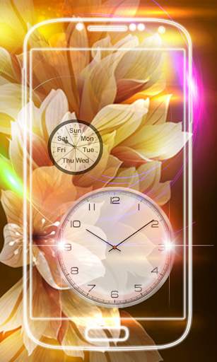 Leaves Analog Clock Live Wallpaper screenshot 8