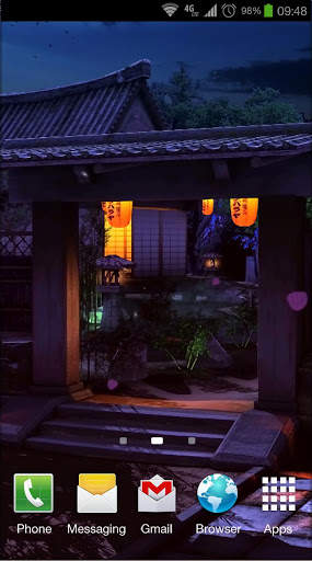 Real Zen Garden 3D: Night LWP screenshot 1