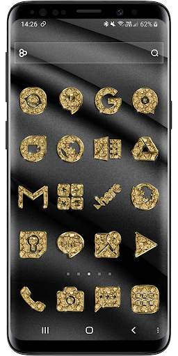 Launcher Theme Gold - Rocks Icon Pack Wallpaper screenshot 3
