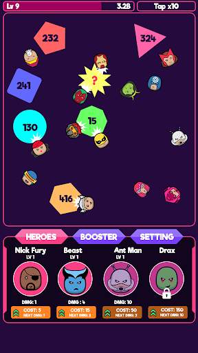 Idle Super Heroes free game screenshot 5