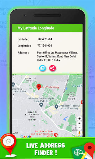 Latitude Longitude My Location screenshot 2