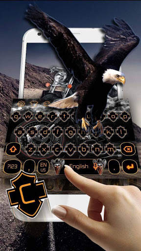 Motorcycle Driving Keyboard Theme screenshot 1