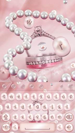 Silk Pearl Keyboard Theme screenshot 4