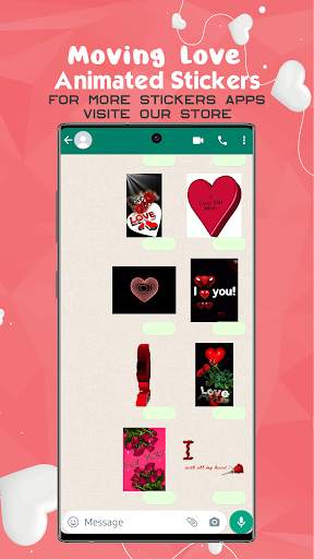 Animated Love Moving Stickers For Whatsapp screenshot 5