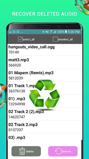 Audio Recovery:Audio Files Recovery screenshot 2
