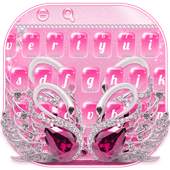Luxurious Diamond Lover Swan Keyboard 10001006