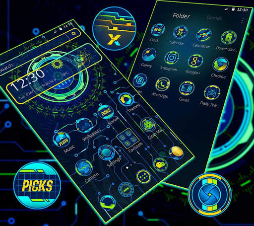 Hi-tech Circuit Theme screenshot 3