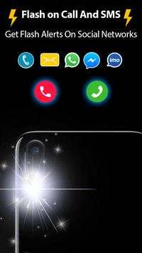 Flashlight alert on Call SMS: led, flash alert screenshot 2