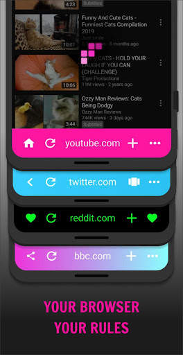 Fishpowered browser - less bull, more cat screenshot 1