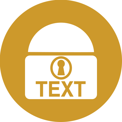 Text Lock icon