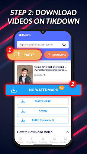 TikDown - Video Downloader TT screenshot 1