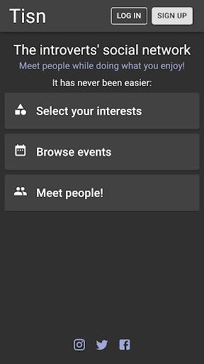 Tisn - The introverts' social network screenshot 4