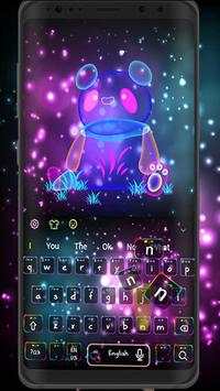 Neon Panda Bear Keyboard screenshot 2