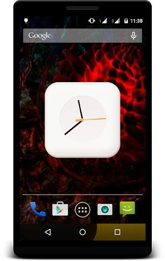 White Clock Live Wallpaper screenshot 3