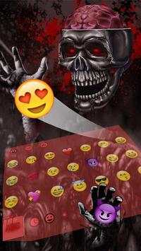 3D Blood Zombie Skull Keyboard screenshot 3