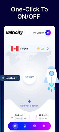 Velocity VPN: Secure VPN Proxy screenshot 1