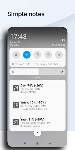 TimePercentNotes - Memos screenshot 5