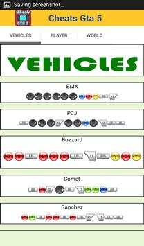 Cheats Gta 5 screenshot 11