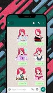Cute Little Girl Stickers For Whatsapp screenshot 6